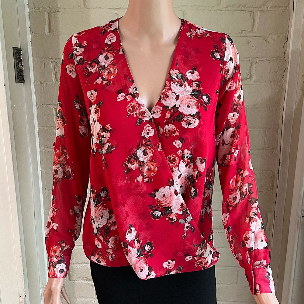 Kut From the Kloth size XS petite red & white floral boho adjustable